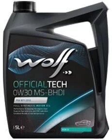 Моторное масло WOLF OfficialTech 0W30 MS-BHDI / 65615/5