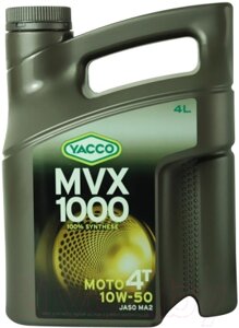 Моторное масло Yacco MVX 1000 4T 10W50