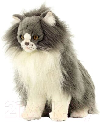 Мягкая игрушка Hansa Сreation Персидский кот Табби серый с белым / 5012