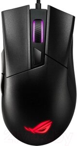 Мышь asus ROG gladius II core RGB LED black / 90MP01D0-B0ua00