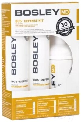 Набор косметики для волос Bosley MD Deffense Color Safe Starter Pack Шампунь+Кондиционер+Мусс