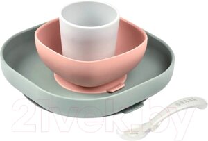 Набор посуды для кормления Beaba Coffret Repas Silicone Eucalyptus / 913507