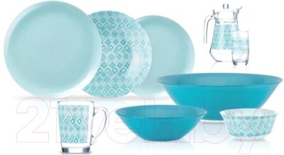 Набор столовой посуды Luminarc Simply Fantasiya Turquoise V2713
