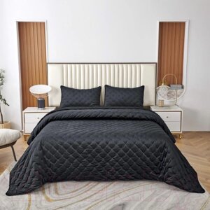 Набор текстиля для спальни Sofi de Marko Лея 240x260 / Пок-Л-240х260ч
