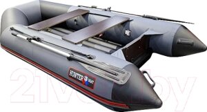 Надувная лодка хантер 290лка серый / HNT-H290LKA