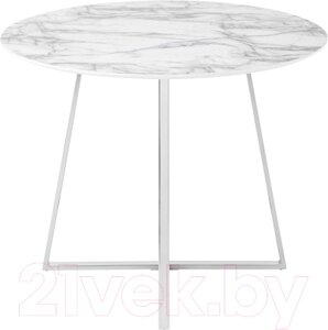 Обеденный стол Stool Group Дакота 100x100 / FDC8004 wh/chr