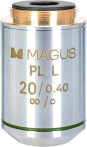 Объектив для микроскопа Magus 20PLL 20x/0.40 Plan L WD 8.80мм / 83461