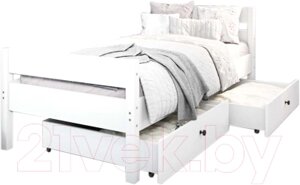 Односпальная кровать детская EcoWood Сидней 80x180 с ящиками / ECO. 001.00055.80-180. W