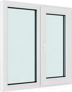 Окно ПВХ Rehau Roto NX Двухстворчатое Поворотно-откидное правое 2 стекла
