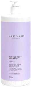 Оттеночный шампунь для волос Nak Blonde Plus Shampoo