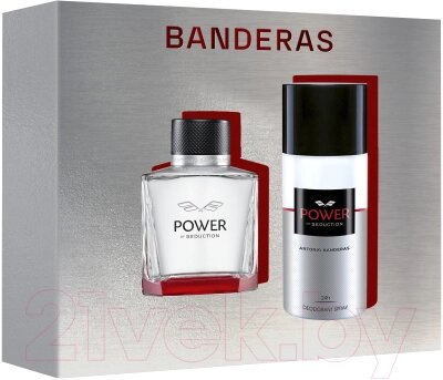 Парфюмерный набор Antonio Banderas Power Of Seduction мужская туалетная вода 100мл+дезодорант 150мл