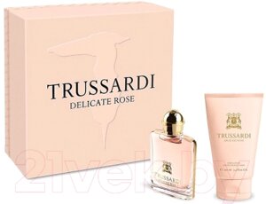 Парфюмерный набор Trussardi Delicate Rose Туалетная вода 50мл+Лосьон для тела 100мл