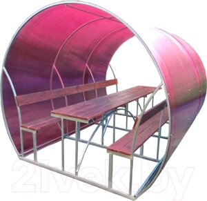 Беседка КомфортПром Пион 3м с покрытием