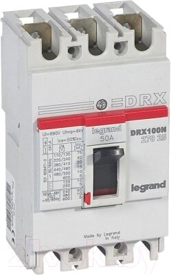 Выключатель автоматический Legrand DRX 125/50A 3P 20KA / 27025 - гарантия