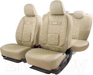 Комплект чехлов для сидений Autoprofi Comfort / COM-1105GP L. BE/L. BE