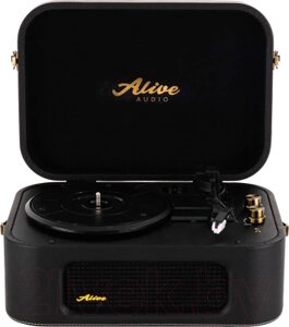 Проигрыватель виниловых пластинок Alive Audio Stories Glam Noir c Bluetooth / STR-06-GN