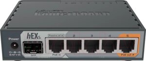 Проводной маршрутизатор Mikrotik hEX S RB760iGS