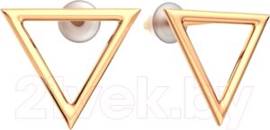 Серьги из розового золота ZORKA 300154S. 14K. R
