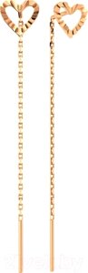 Серьги из розового золота ZORKA 390074.14K. R