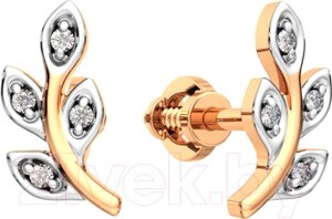 Серьги из розового золота ZORKA 3D00405.14K. R