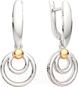 Серьги из серебра ZORKA 0300122. G14K