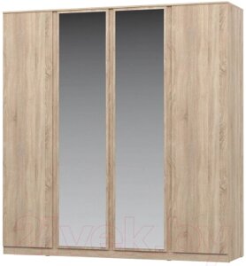 Шкаф НК Мебель Stern 4-х дверный с зеркалом / 72676508