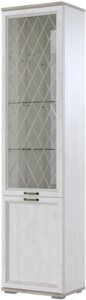 Шкаф-пенал с витриной SV-мебель МС Александрия ШК-112