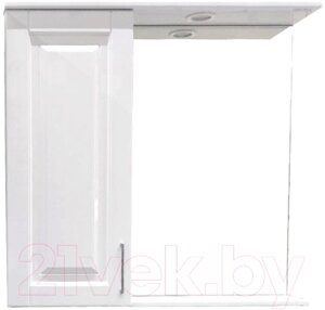 Шкаф с зеркалом для ванной Garda Alba-3/L (85)