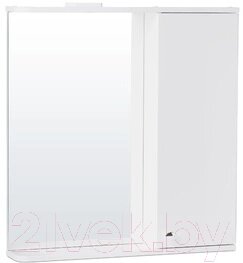 Шкаф с зеркалом для ванной СанитаМебель Камелия-11.70 Д2