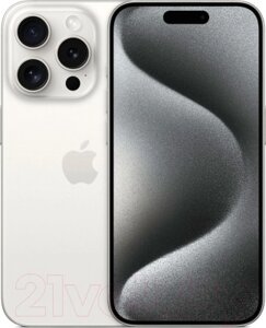Смартфон Apple iPhone 15 Pro 256GB Dual Sim / A3104 (белый титан)