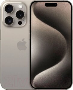 Смартфон Apple iPhone 15 Pro 256GB Dual Sim / A3104 (природный титан)