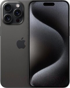 Смартфон Apple iPhone 15 Pro Max 256GB Dual Sim / A3108 (черный титан)