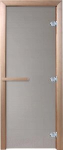 Стеклянная дверь для бани/сауны Doorwood Теплое утро 190х80