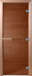Стеклянная дверь для бани/сауны Doorwood Теплый день 170x70