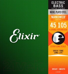 Струны для бас-гитары Elixir Strings 14077 45-105 4-Strings