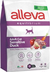 Сухой корм для кошек Alleva Эквилибриум Сенситив с уткой для взрослых кошек / P61026