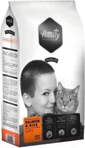 Сухой корм для кошек Amity Premium с лососем и рисом