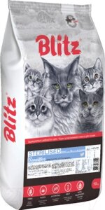 Сухой корм для кошек Blitz Pets Sensitive Sterilised Cats Turkey / 4412