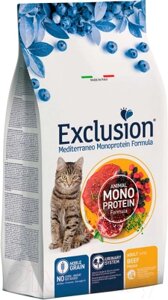 Сухой корм для кошек Exclusion Monoprotein Beef Noble Grain / NGCAB12