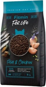Сухой корм для кошек Fitmin Cat For Life Adult Fish&Chicken