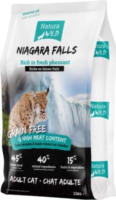 Сухой корм для кошек Natura Wild Cat Niagara Falls с фазаном / 585178 от компании Товары с доставкой на дом. Top-shop. - фото 1