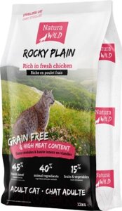 Сухой корм для кошек Natura Wild Cat Rocky Plain Adult Sterilized с курицей / 585154