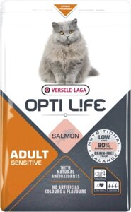 Сухой корм для кошек Opti Life С чувствительным пищеварением. Лосось / 441322