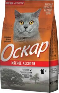 Сухой корм для кошек Оскар Мясное ассорти