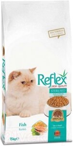 Сухой корм для кошек REFLEX Cat Sterilized с лососем