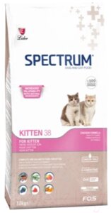 Сухой корм для кошек Spectrum Kitten38 для котят с курицей