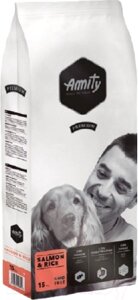 Сухой корм для собак Amity Premium с лососем и рисом