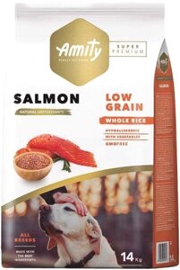 Сухой корм для собак Amity Super Premium с лососем