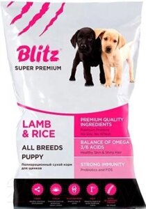 Сухой корм для собак Blitz Pets Puppy Lamb&RIice