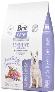 Сухой корм для собак Brit Care Dog Adult Sensitive Healthy Digestion с инд. и ягн. 5066476